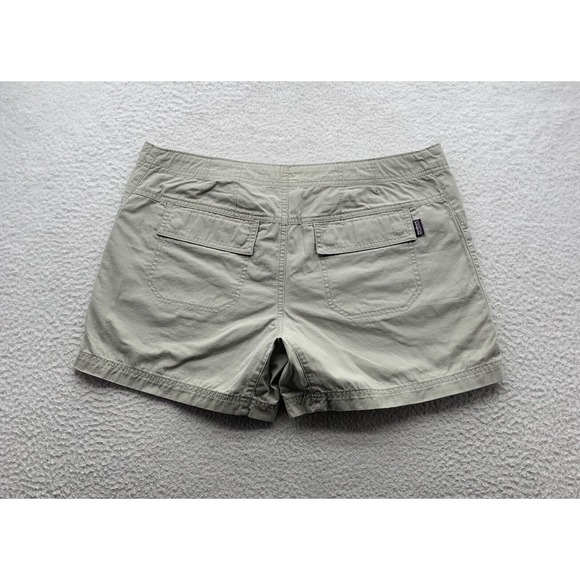 Patagonia Mandala Shorts Womens 12 36x5 9" Rise Drawstring Hiking Outdoors Tan - Picture 2 of 11